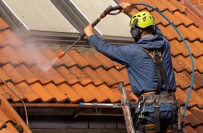 Démoussage et hydrofuge de toiture à Berthen